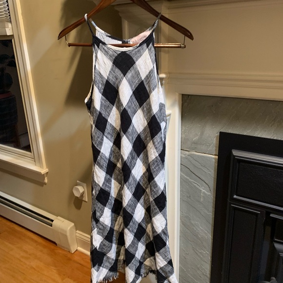 Black and White Checkered Sundress - Picture 2 of 9